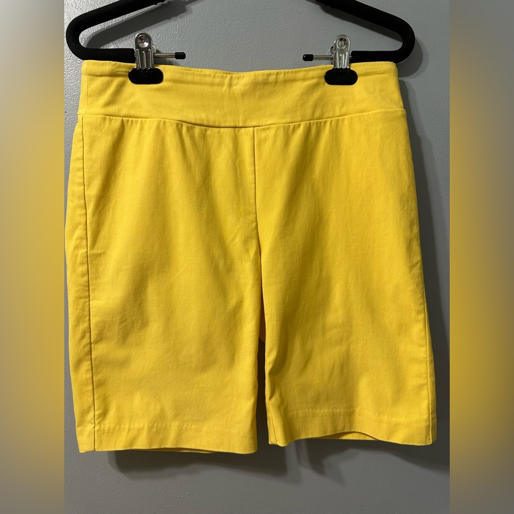 J. MCLAUGHLIN Masie Bermuda‎ Shorts Yellow Women’s Size 6